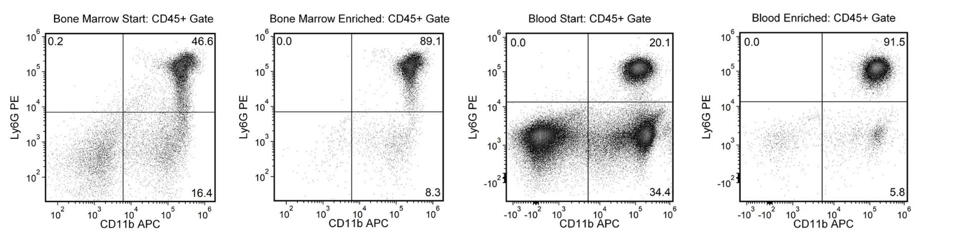 Typical EasySep™ Mouse Neutrophil Cell Isolation Profile