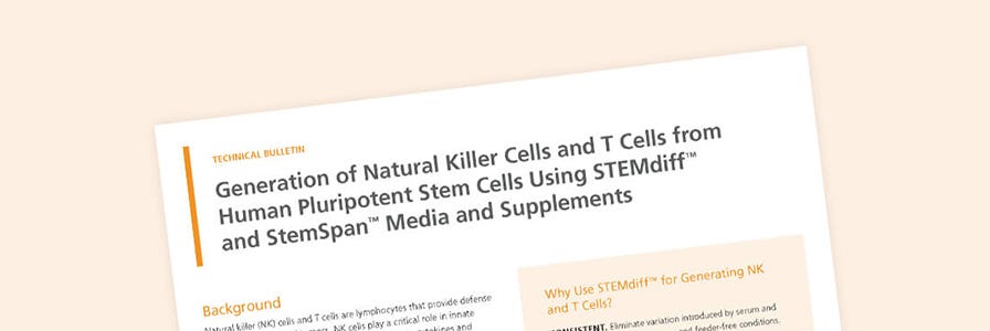 NK cell generation technical bulletin